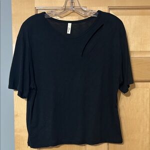 Elan Classic Black Short Sleeve Top